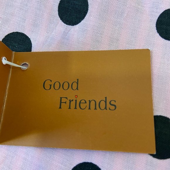 Polka Dot Stripe Square Placemats, 18x18, Pink/Black Reversible, 4 Piece - Picture 8 of 11